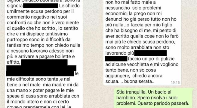 Una donna offende Decaro sui social, lui la persona pubblicamente