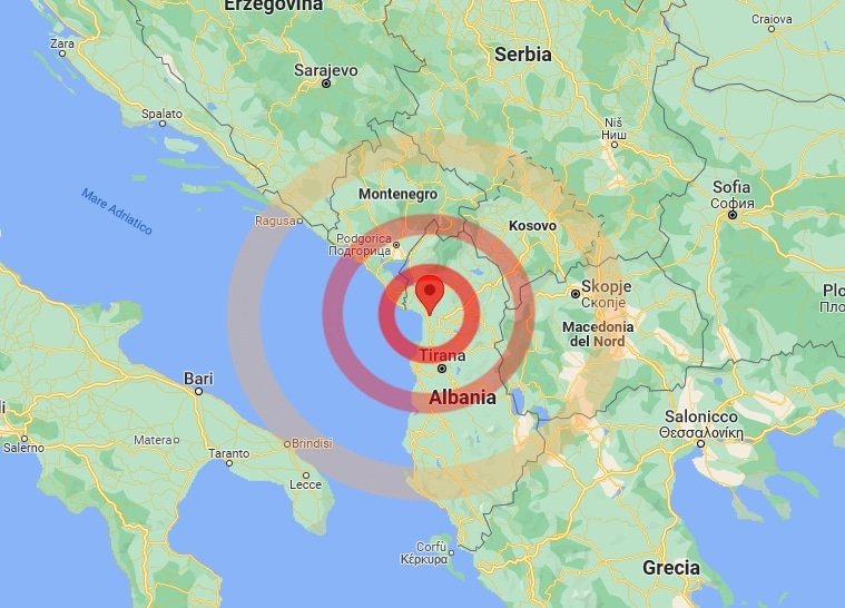 Terremoto, forte scossa nella notte in Albania vicino Tirana, avvertita anche a Bari