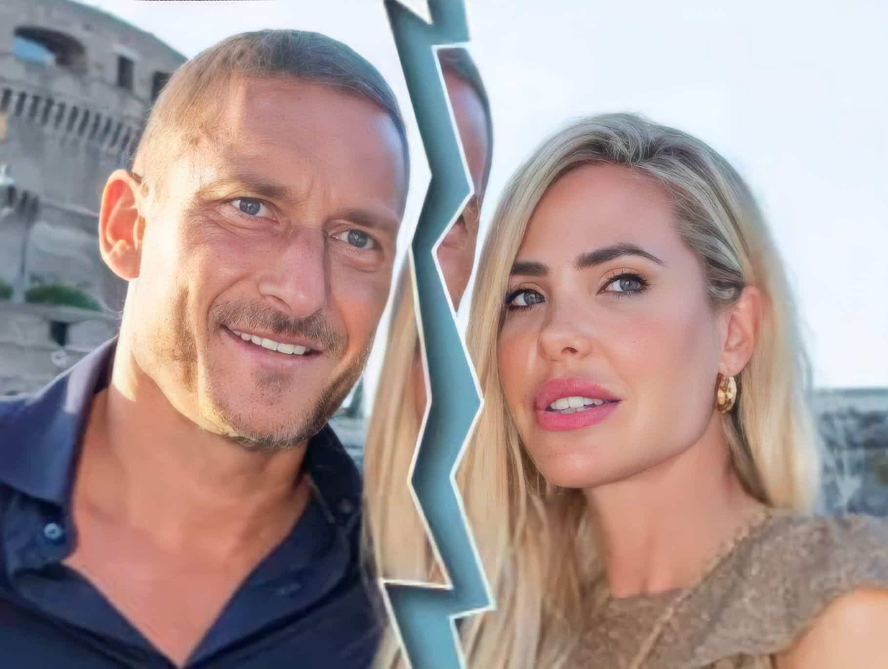 Totti e Ilary Blasi si separano, lei: “Il mio matrimonio con Francesco è finito”, lui: “Separazione dolorosa”