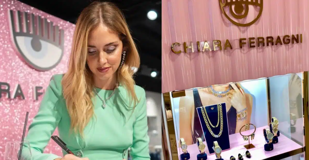 Declino del Brand di Chiara Ferragni, nei negozi i suoi gioielli svenduti a metà prezzo “Non li vuole nessuno”