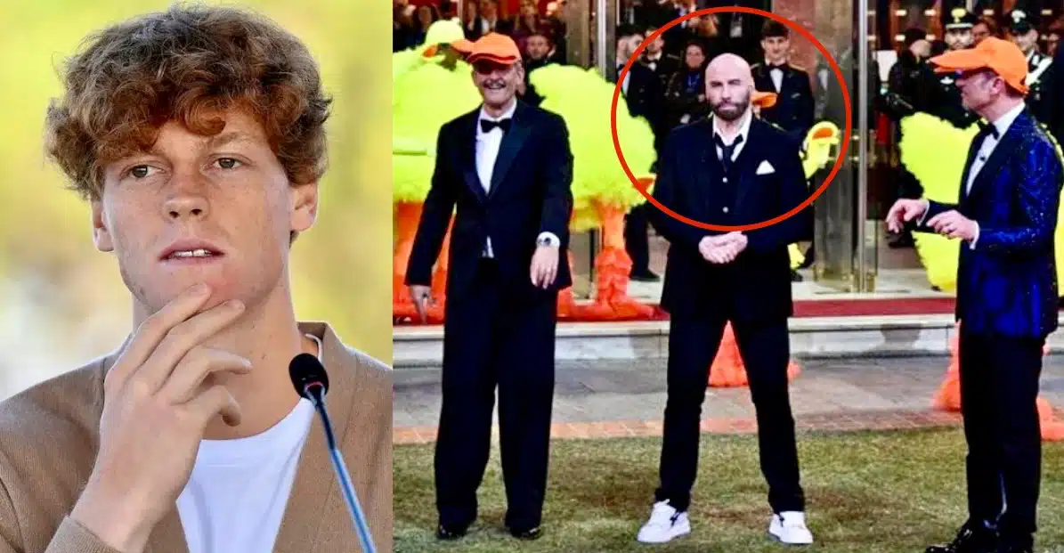 Sanremo 2024, l’umiliazione a  John Travolta, i Social ricordano il ‘No’ di Sinner, ‘”Avrebbe giocato a tennis vestito da Topolino'”