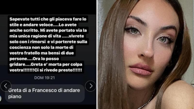 La madre di Greta Francone accusa duramente i responsabili sui social, dopo l'incidente stradale a Cassano che ha tolto la vita alla figlia e al suo fidanzato Francesco Castellaneta.